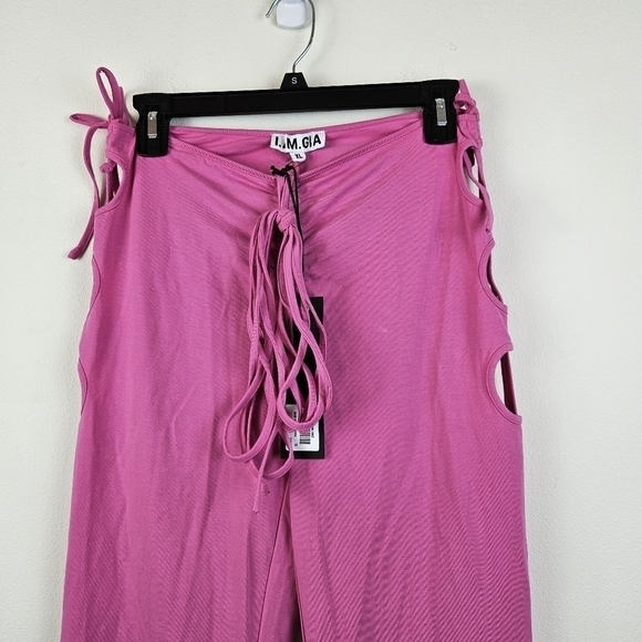 I.Am.Gia Minka Pant In Pink Size Large NWT Stretch Festival Summer NWT - Picture 5 of 9